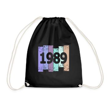 1989 - Drawstring Bag - black - Front