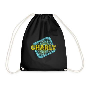 Leisure time Charly - Drawstring Bag - black - Front