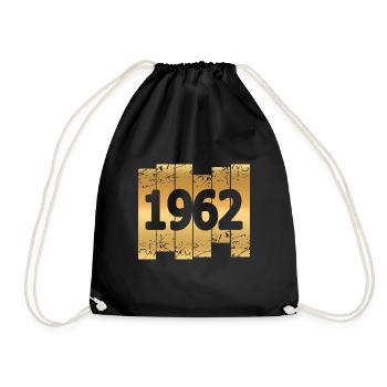 1962 - Drawstring Bag - black - Front