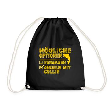 Geschenk für Collin - Turnbeutel - Schwarz - Vorne