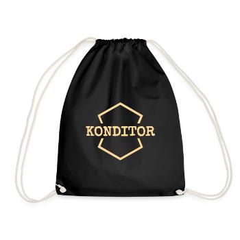 Cadeau pour chef pâtissier - Sac de sport léger - noir - Devant