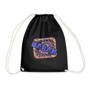 Gift for Baran - Drawstring Bag - black - Front