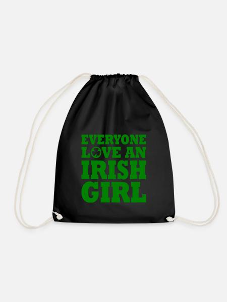 Everyone loves an irish girl - Turnbeutel - Schwarz