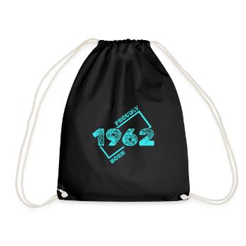 1962 - Drawstring Bag - black - Front