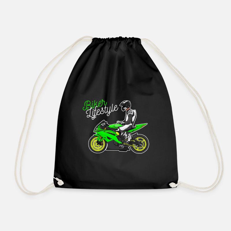 Motorcycle Lifestyle / Motorrad / Motorräder biker - Turnbeutel - Schwarz
