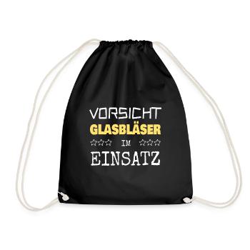 Glassblower - Drawstring Bag - black - Front