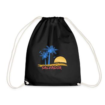 Geschenk für Salvador - Turnbeutel - Schwarz - Vorne