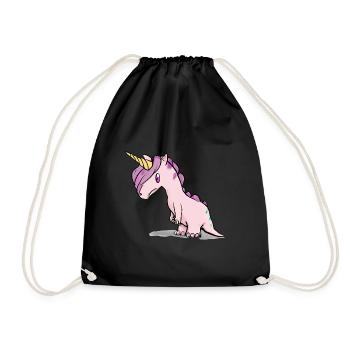 Licorne Dino - Sac de sport léger - noir - Devant