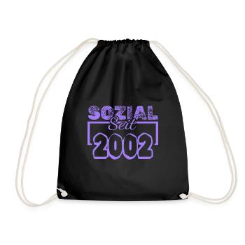 Sozialarbeiter 2002 - Turnbeutel - Schwarz - Vorne