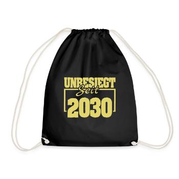 Witzig 2030 - Turnbeutel - Schwarz - Vorne