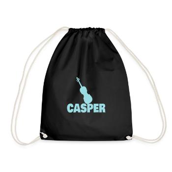Viola Casper - Drawstring Bag - black - Front