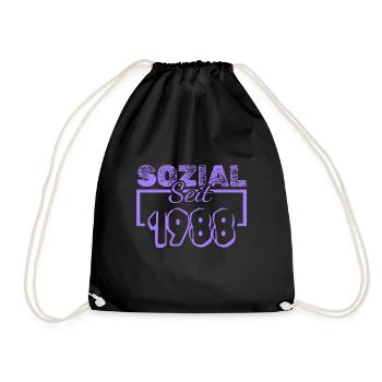 Travailleur social 1988 - Sac de sport léger - noir - Devant