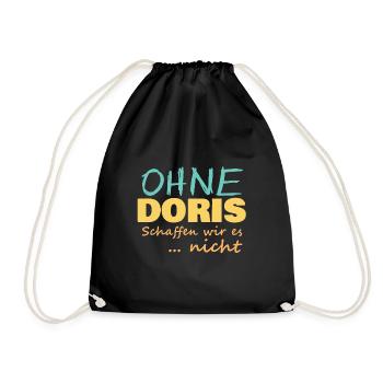 Doris - Turnbeutel - Schwarz - Vorne