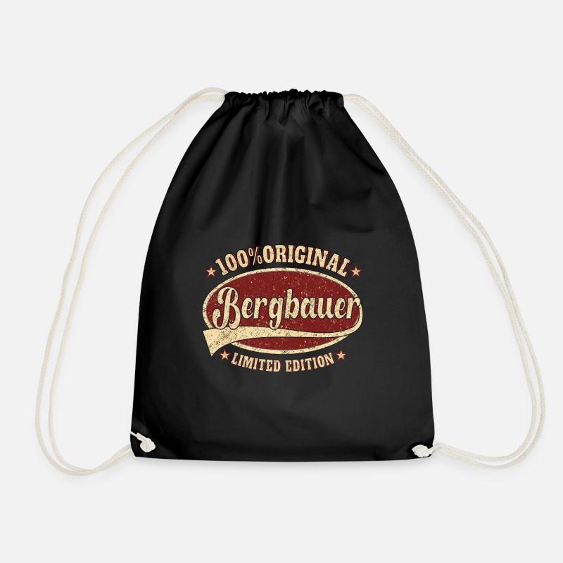 Bergbauer 100% Original Bergbauer - Turnbeutel - Schwarz