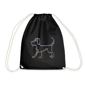 Chien d’eau claire - Sac de sport léger - noir - Devant