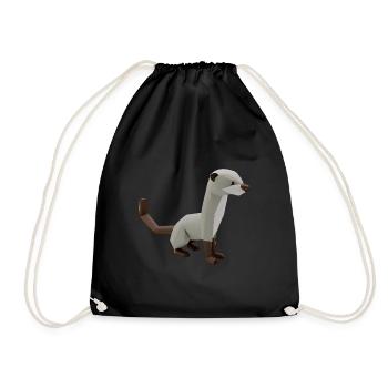 Polygon ferrets - Drawstring Bag - black - Front