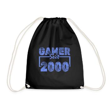 Gamen 2000 - Turnbeutel - Schwarz - Vorne