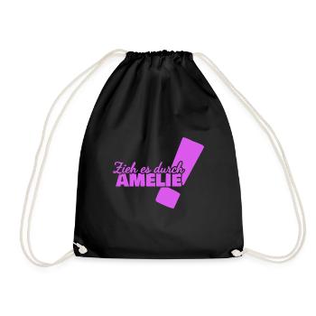 Amelie - Turnbeutel - Schwarz - Vorne