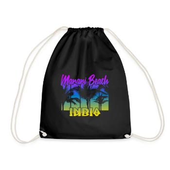 Marari Beach India - Turnbeutel - Schwarz - Vorne