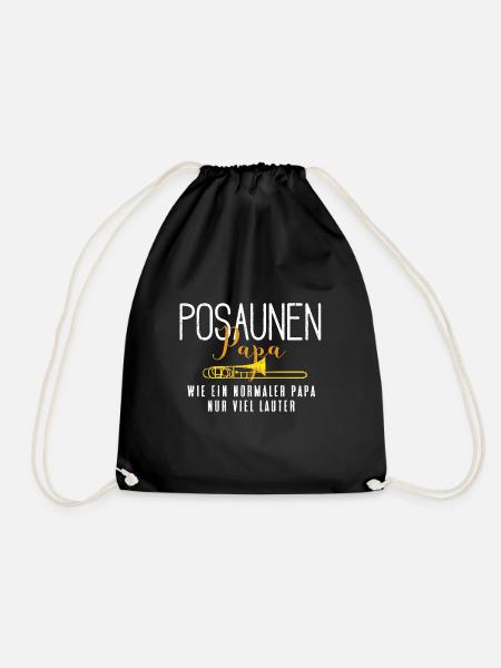 Posaunen Papa - Turnbeutel - Schwarz