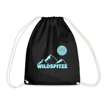 Bergsteigen wildspitze - Turnbeutel - Schwarz - Vorne