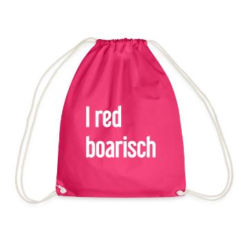 I red boarisch - Turnbeutel - Fuchsia - Vorne
