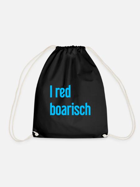 I red boarisch - Drawstring Bag - black