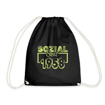 Travailleur social 1958 - Sac de sport léger - noir - Devant