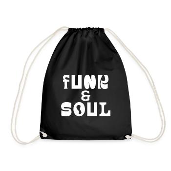 Typografie von Funk und Soul Bold - Turnbeutel - Schwarz - Vorne