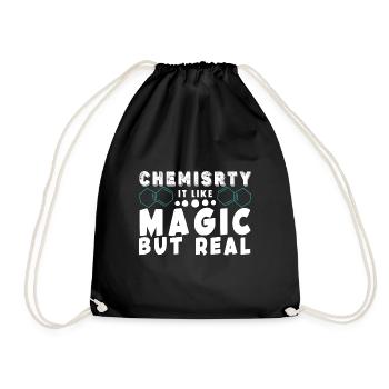 Chemie Lehrer Wissenschaftler Chemieker - Turnbeutel - Schwarz - Vorne