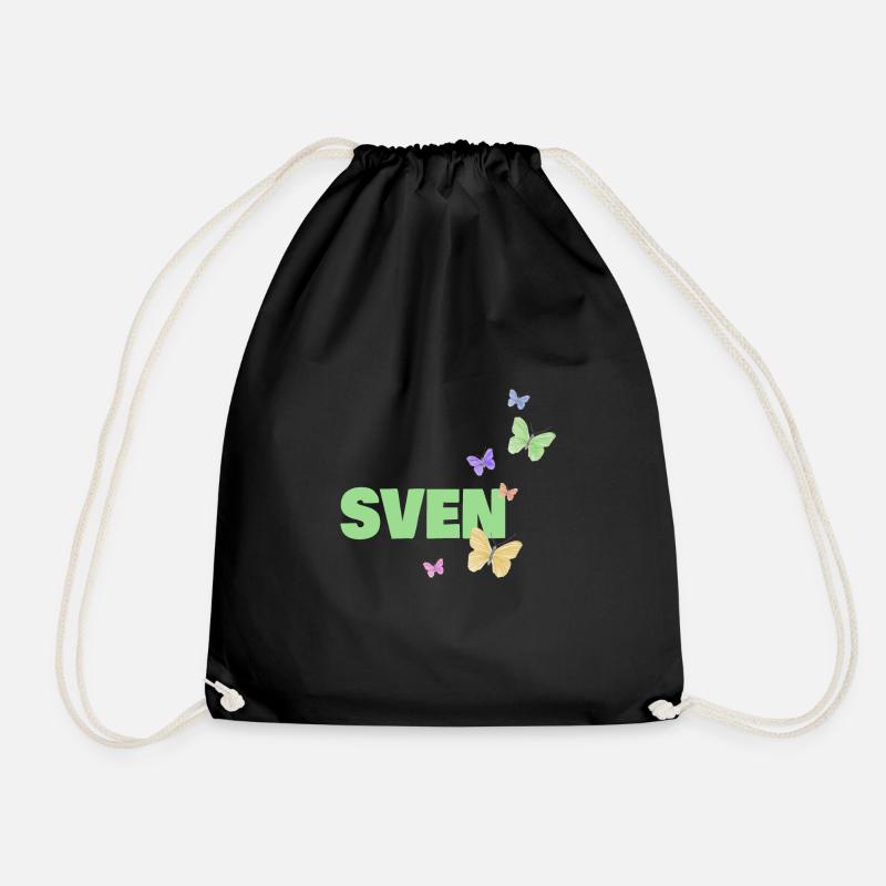 Sven als Sven - Turnbeutel - Schwarz