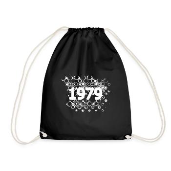 Retro 1979 - Turnbeutel - Schwarz - Vorne