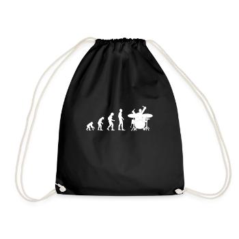 drummer evolution - Turnbeutel - Schwarz - Vorne