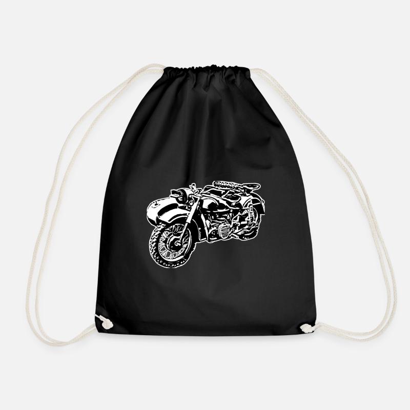 Mofa Moped Gespann Ural Ostalgie DDR mofa DDR Mope - Turnbeutel - Schwarz