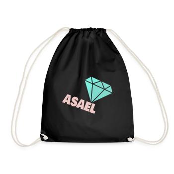 Diamant Asael - Turnbeutel - Schwarz - Vorne