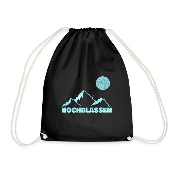 Bergsport Hochblassen - Turnbeutel - Schwarz - Vorne
