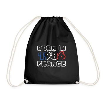 Frankreich 1986 - Turnbeutel - Schwarz - Vorne