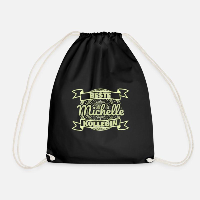 Work colleague Michelle - Drawstring Bag - black