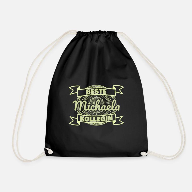 Gift for Michaela - Drawstring Bag - black