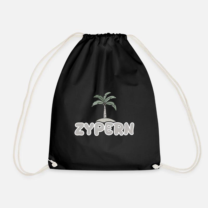 Zypern als Zypern - Turnbeutel - Schwarz