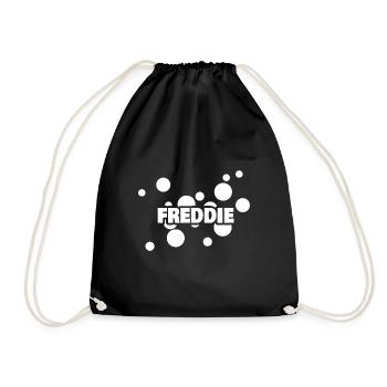Freddie as a first name - Drawstring Bag - black - Front