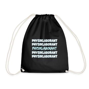 Job Physiklaborant - Turnbeutel - Schwarz - Vorne