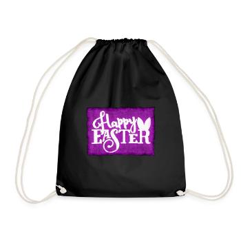 Easter - Drawstring Bag - black - Front