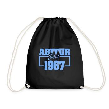 Abi 1967 - Turnbeutel - Schwarz - Vorne