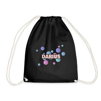 Darius Darius - Drawstring Bag - black - Front