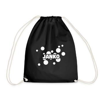Janko as a first name - Drawstring Bag - black - Front