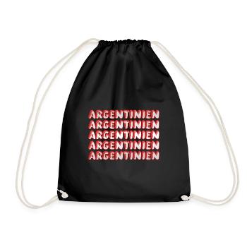 Travel Argentina - Drawstring Bag - black - Front