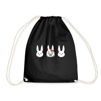 KILLERBUNNY [VOL.1] WHITE - Turnbeutel - Schwarz - Vorne