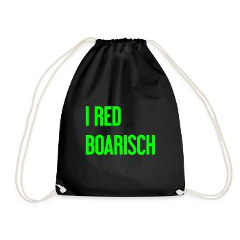 I boarisch rouge - Sac de sport léger - noir - Devant