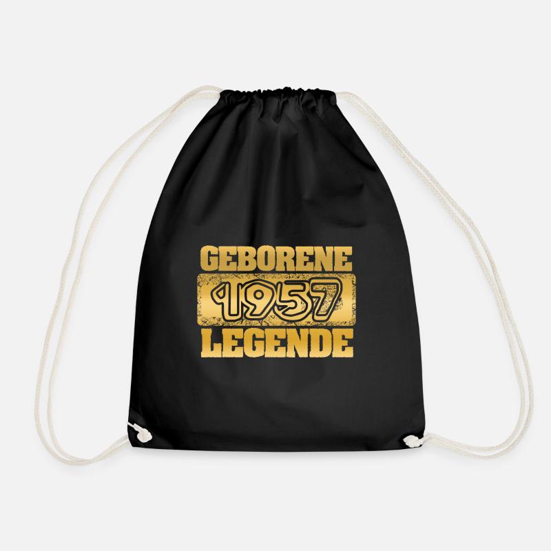 Quote 1957 - Drawstring Bag - black